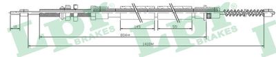 C0109B LPR Тросик, cтояночный тормоз