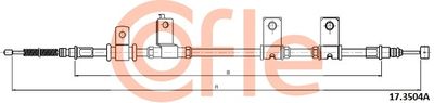 173504A COFLE Тросик, cтояночный тормоз