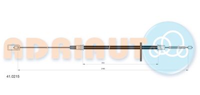 410215 ADRIAUTO Тросик, cтояночный тормоз
