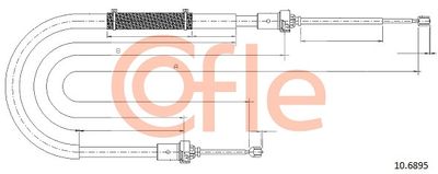 92106895 COFLE Тросик, cтояночный тормоз