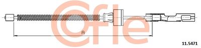115471 COFLE Тросик, cтояночный тормоз