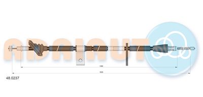 480237 ADRIAUTO Тросик, cтояночный тормоз