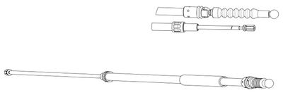 VW02199 CEF Тросик, cтояночный тормоз