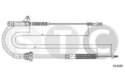 T483569 STC Тросик, cтояночный тормоз