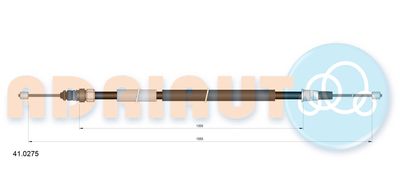 410275 ADRIAUTO Тросик, cтояночный тормоз