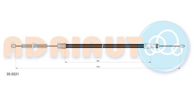 350221 ADRIAUTO Тросик, cтояночный тормоз