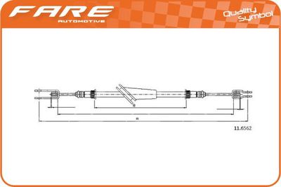 18922 FARE SA Тросик, cтояночный тормоз