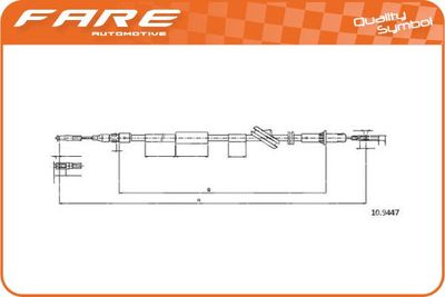 17999 FARE SA Тросик, cтояночный тормоз