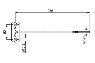 1987477226 BOSCH Тросик, cтояночный тормоз