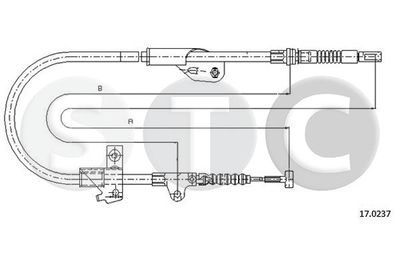 T482323 STC Тросик, cтояночный тормоз