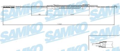 C0079B SAMKO Тросик, cтояночный тормоз