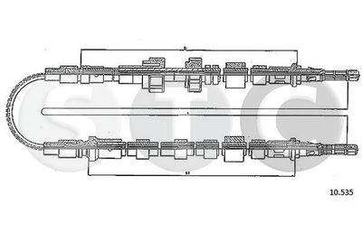 T481764 STC Тросик, cтояночный тормоз