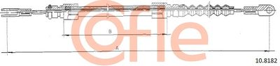 108182 COFLE Тросик, cтояночный тормоз