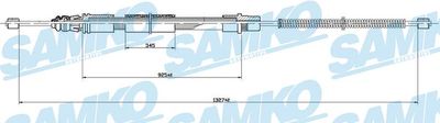 C1463B SAMKO Тросик, cтояночный тормоз