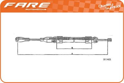 17900 FARE SA Тросик, cтояночный тормоз