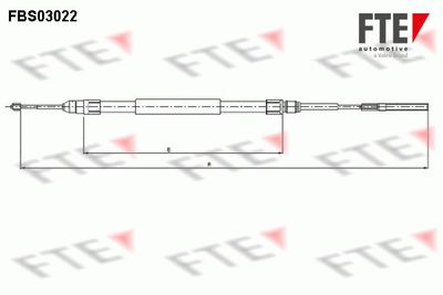 FBS03022 FTE Тросик, cтояночный тормоз