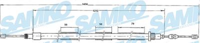 C0608B SAMKO Тросик, cтояночный тормоз