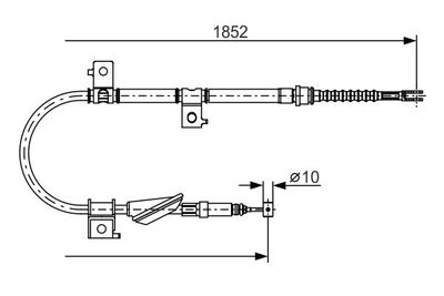 1987482175 BOSCH Тросик, cтояночный тормоз