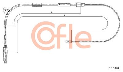 109328 COFLE Тросик, cтояночный тормоз