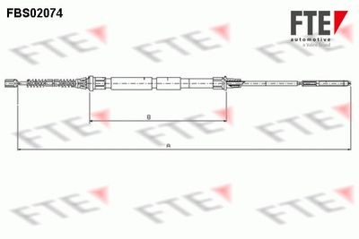 FBS02074 FTE Тросик, cтояночный тормоз