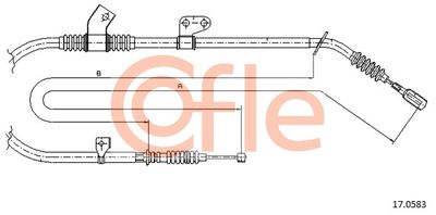 170583 COFLE Тросик, cтояночный тормоз