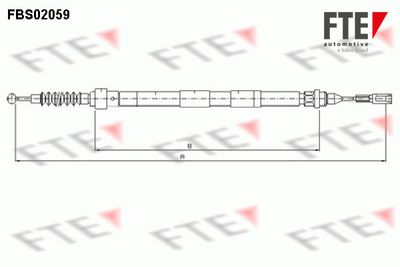 9250062 FTE Тросик, cтояночный тормоз