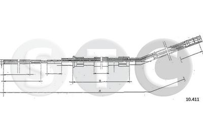 T480629 STC Тросик, cтояночный тормоз