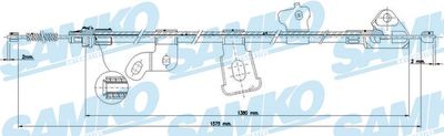 C0890B SAMKO Тросик, cтояночный тормоз