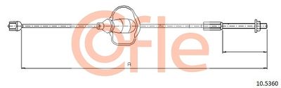 105360 COFLE Тросик, cтояночный тормоз