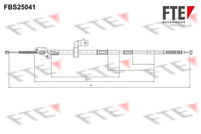 9250630 FTE Тросик, cтояночный тормоз