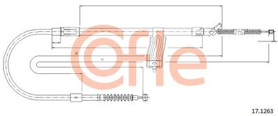 171263 COFLE Тросик, cтояночный тормоз