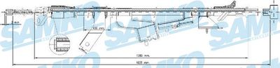 C1696B SAMKO Тросик, cтояночный тормоз