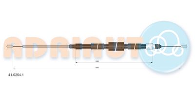 4102541 ADRIAUTO Тросик, cтояночный тормоз