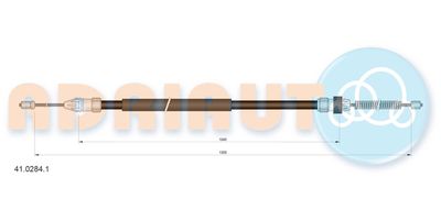 4102841 ADRIAUTO Тросик, cтояночный тормоз