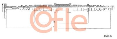 16516 COFLE Тросик, cтояночный тормоз