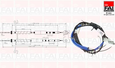 FBC0068 FAI AutoParts Тросик, cтояночный тормоз