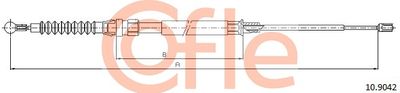 109042 COFLE Тросик, cтояночный тормоз
