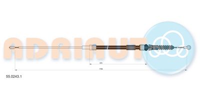 5502431 ADRIAUTO Тросик, cтояночный тормоз