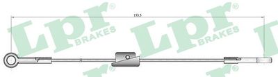 C0222B LPR Тросик, cтояночный тормоз