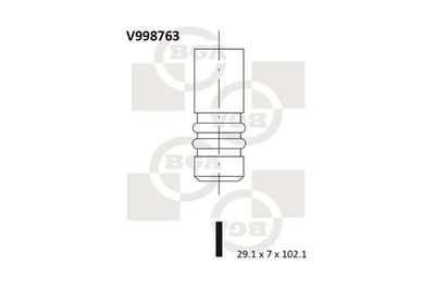 V998763 BGA Выпускной клапан