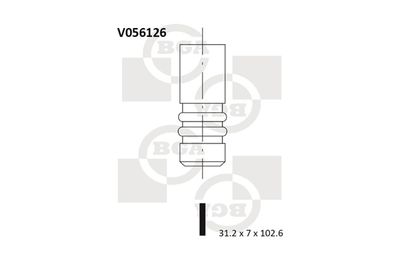 V056126 BGA Выпускной клапан