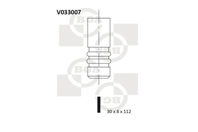 V033007 BGA Выпускной клапан