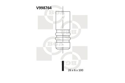 V998764 BGA Впускной клапан